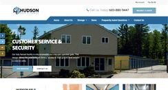 Desktop Screenshot of hudsonselfstorage.com