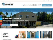 Tablet Screenshot of hudsonselfstorage.com